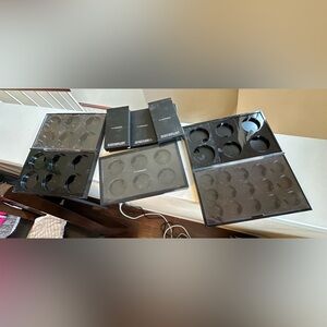 MAC Pro Palette blush (medium inserts) & Eyeshadow (15) and travel cases